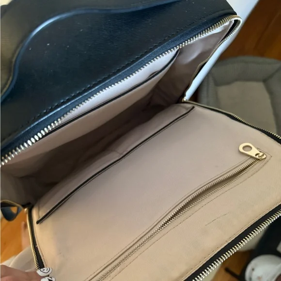 CALPAK Kaya Laptop Backpack in Black with Gold Accents - Picture 8 of 9